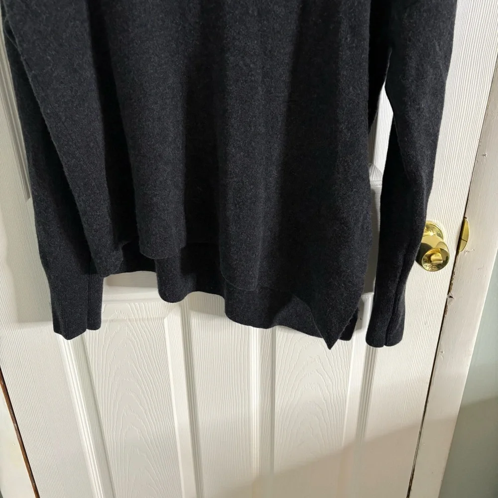Nap Loungewear Sweater Womens XL Grey/Black Slant Turtleneck Wool - Picture 5 of 9